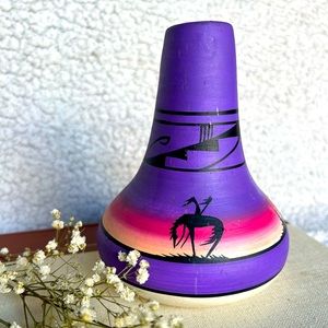 Vintage Signed Navajo Pottery Vase